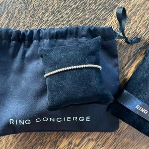 Ring Concierge eternity mini tennis bracelet, 14k solid gold